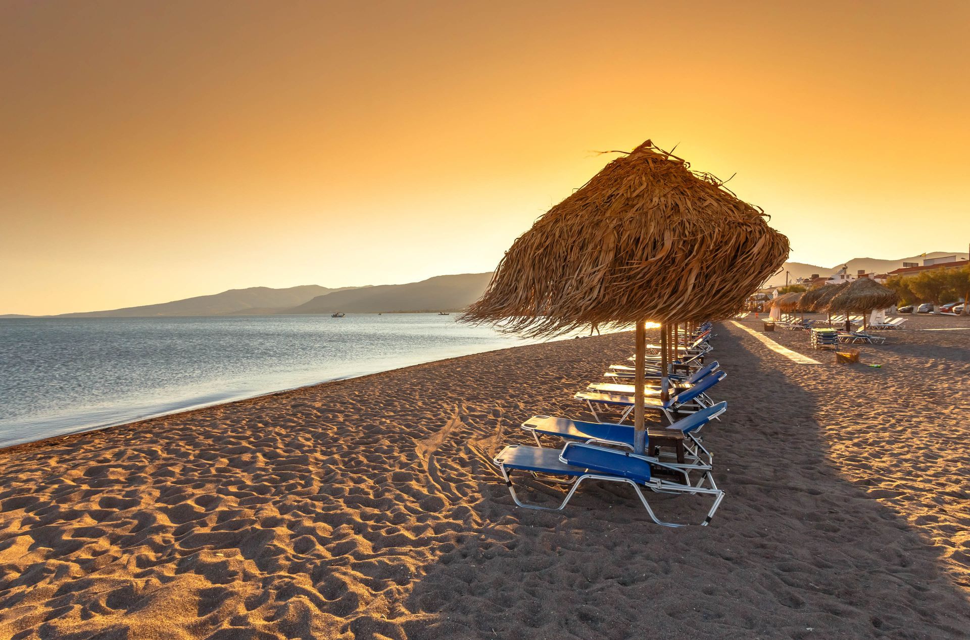 Lesvos island: The beach of Skala Kalonis