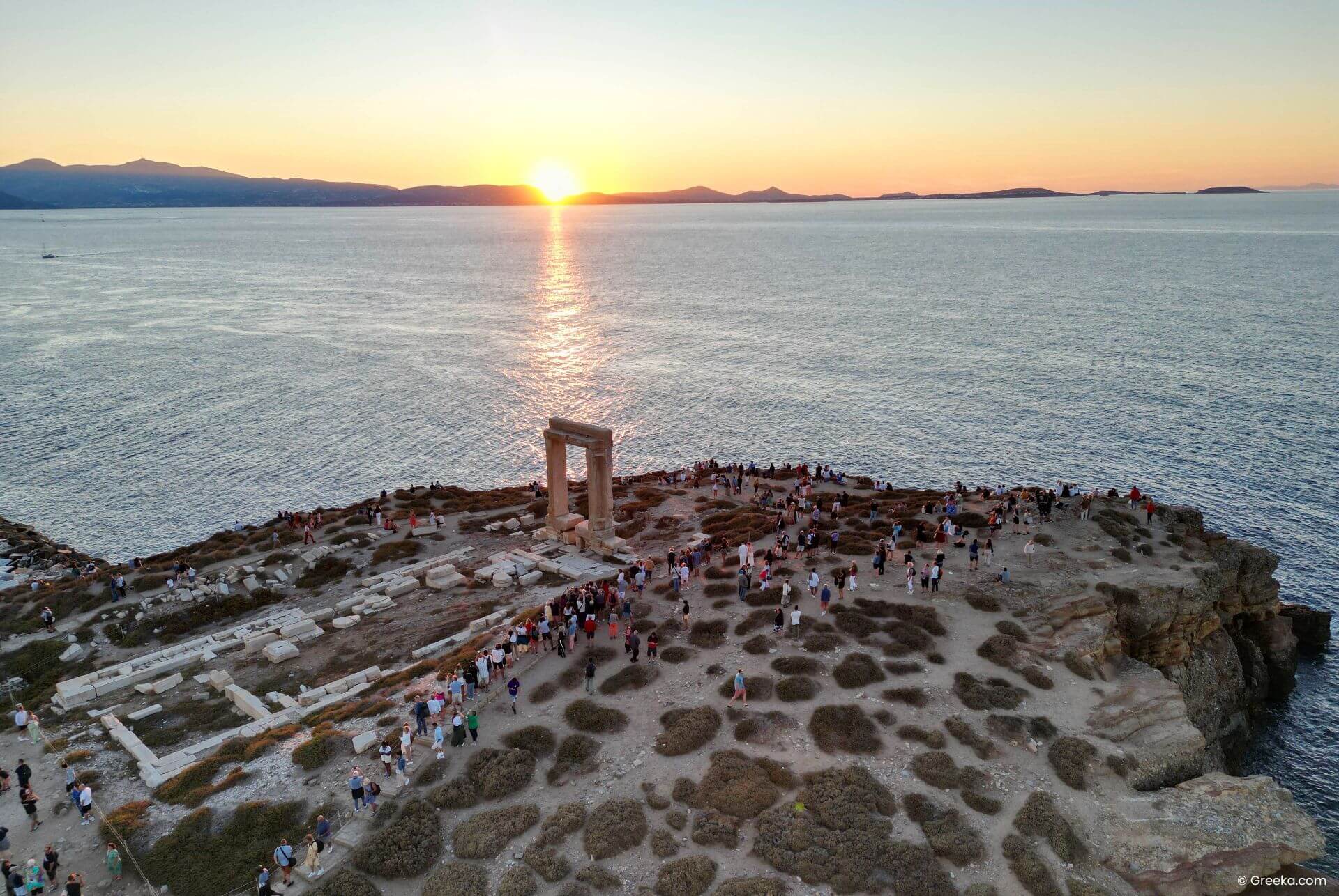 Portara, tha landmark of the island