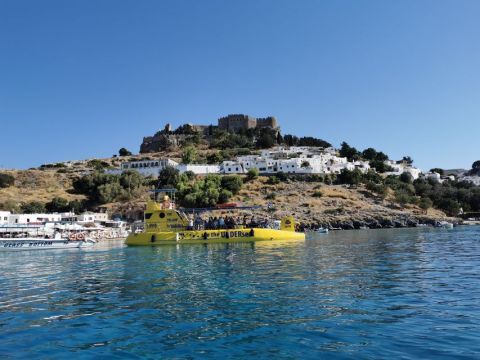 Lindos Submarine Cruise with Swimming Stop at Navarone Bay 1
