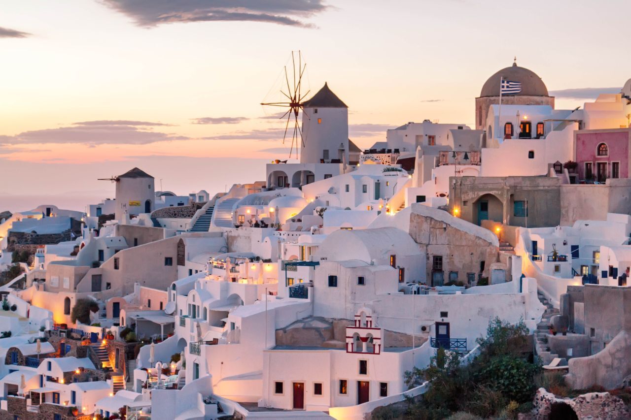 Oia village in Santorini